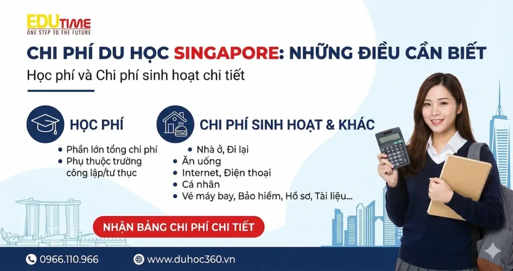 Chí phí du học Singapore