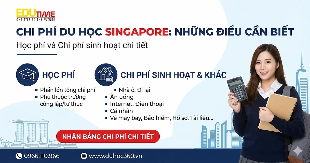 Chí phí du học Singapore