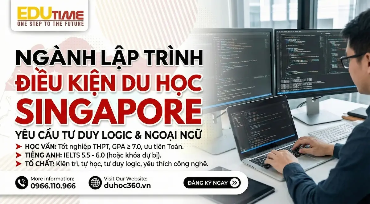 Điều kiện để du học Singapore ngành lập trình