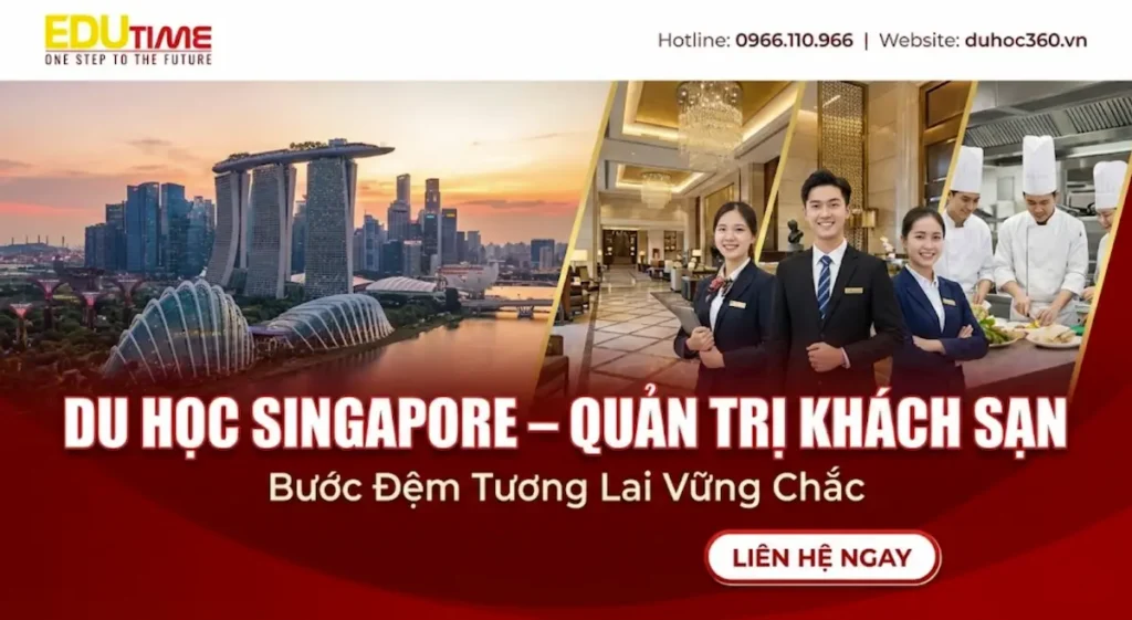 Du học Singapore ngành Quản trị Khách sạn
