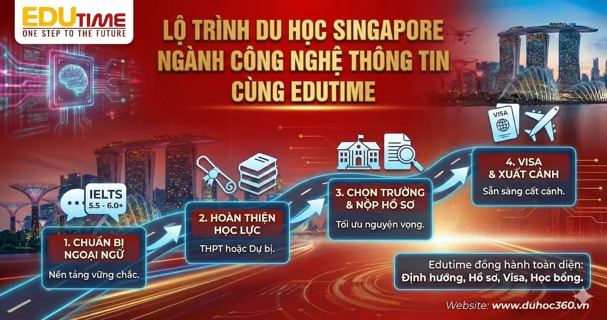Du học Singapore ngành Công nghệ Thông tin 3 Lộ trình du học Singapore ngành Công nghệ thông tin