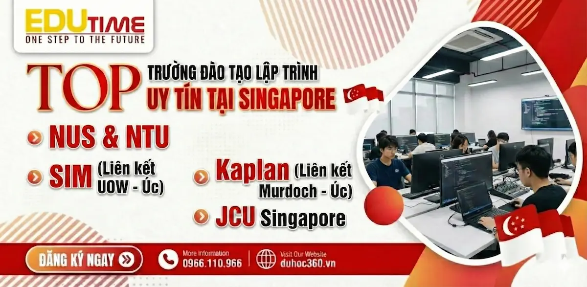 Top trường du học Singapore ngành lập trình