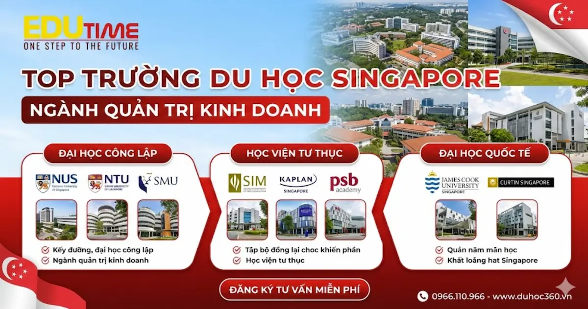 Top trường du học Singapore ngành Quản trị kinh doanh
