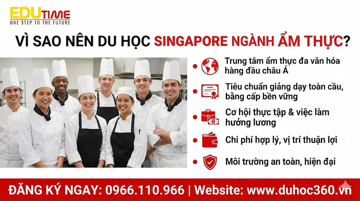 Du học Singapore ngành Ẩm thực 2 Vì sao nên du học Singapore ngành Ẩm thực?