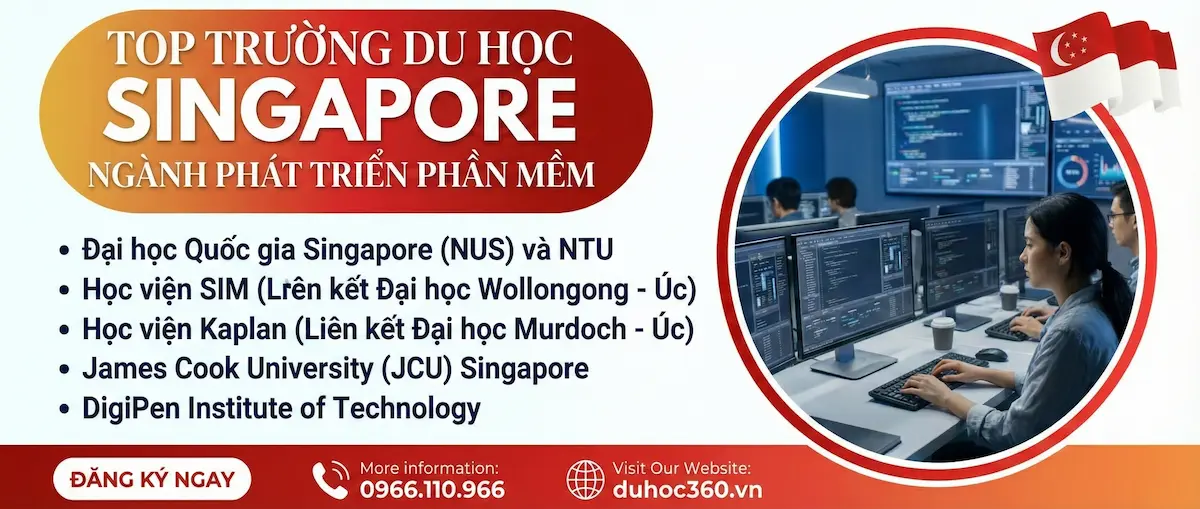 Top trường du học Singapore ngành phát triển phần mềm