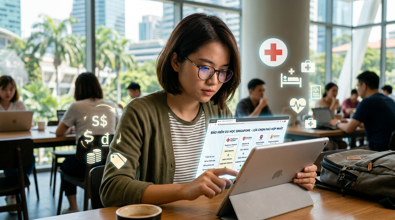Lựa chọn gói bảo hiểm du học Singapore phù hợp sẽ mang lại sự an tâm tuyệt đối trong suốt thời gian học tập. - Checklist Du Học Singapore: Bí Quyết Hoàn Hảo Cho Hành Trình Du Học Tuyệt Vời