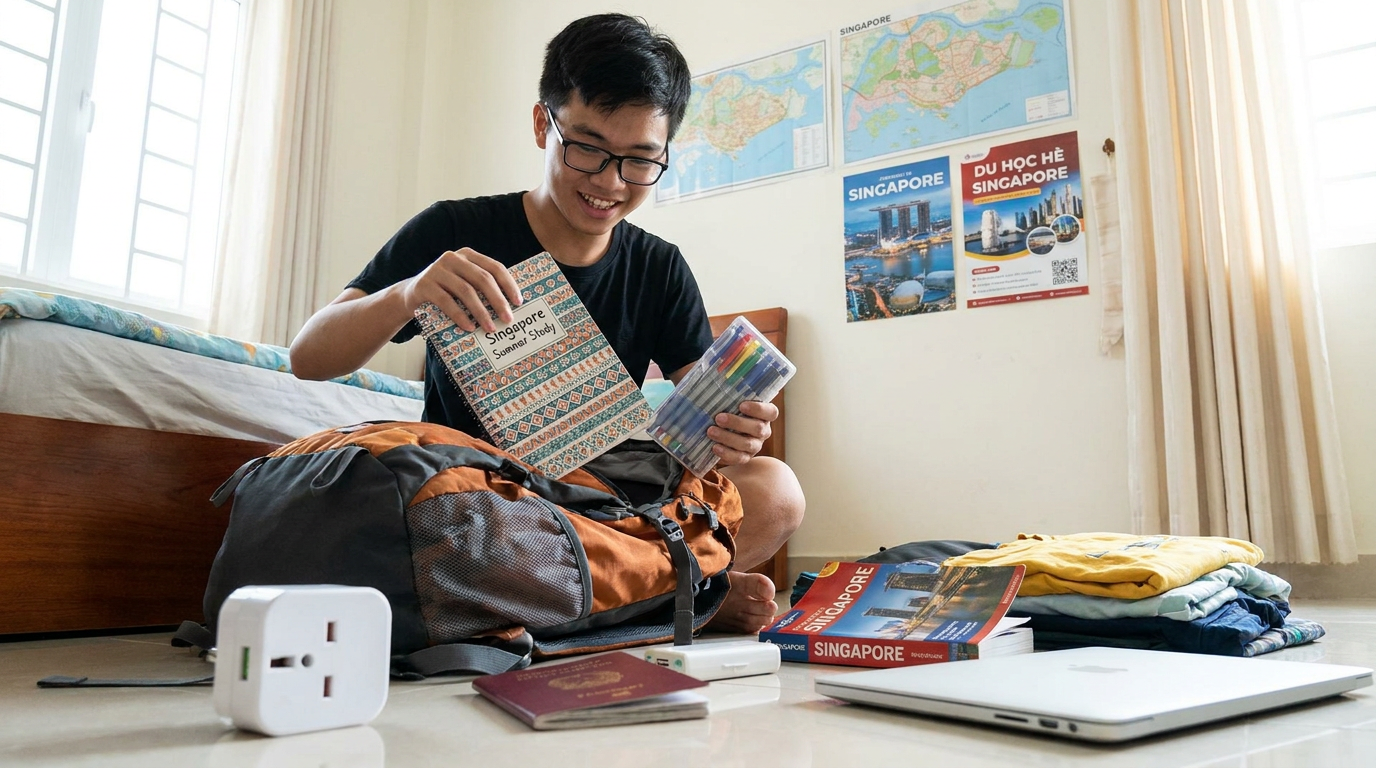Chuẩn bị cẩn thận các thiết bị điện tử cho hành trang du học hè Singapore - Hành trang du học hè Singapore: bí kíp siêu tuyệt vời