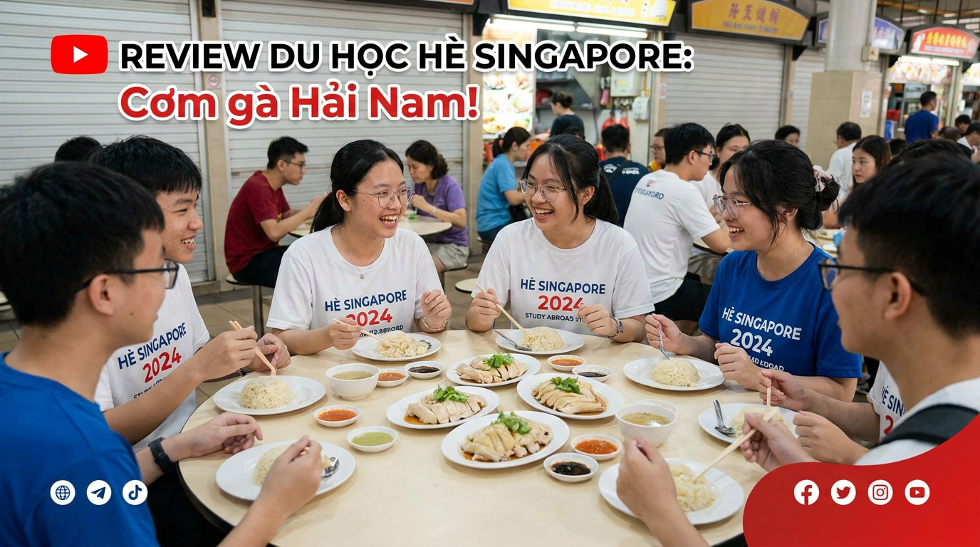 Thưởng thức ẩm thực địa phương là phần hấp dẫn trong review du học hè Singapore - Review du học hè Singapore: Trải nghiệm siêu vui và sốc