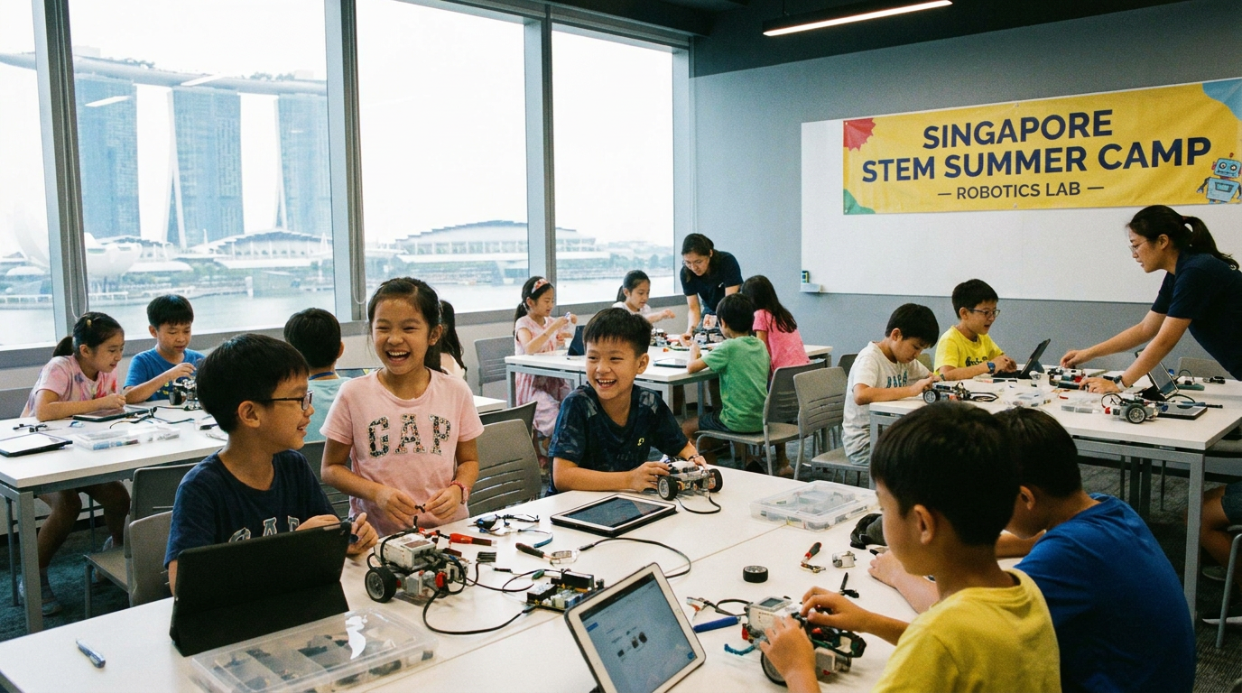Trại hè STEM Singapore kích thích tư duy sáng tạo song song với trại hè tiếng Anh Singapore - Trại hè tiếng Anh Singapore: Bí quyết tuyệt đỉnh cho bé