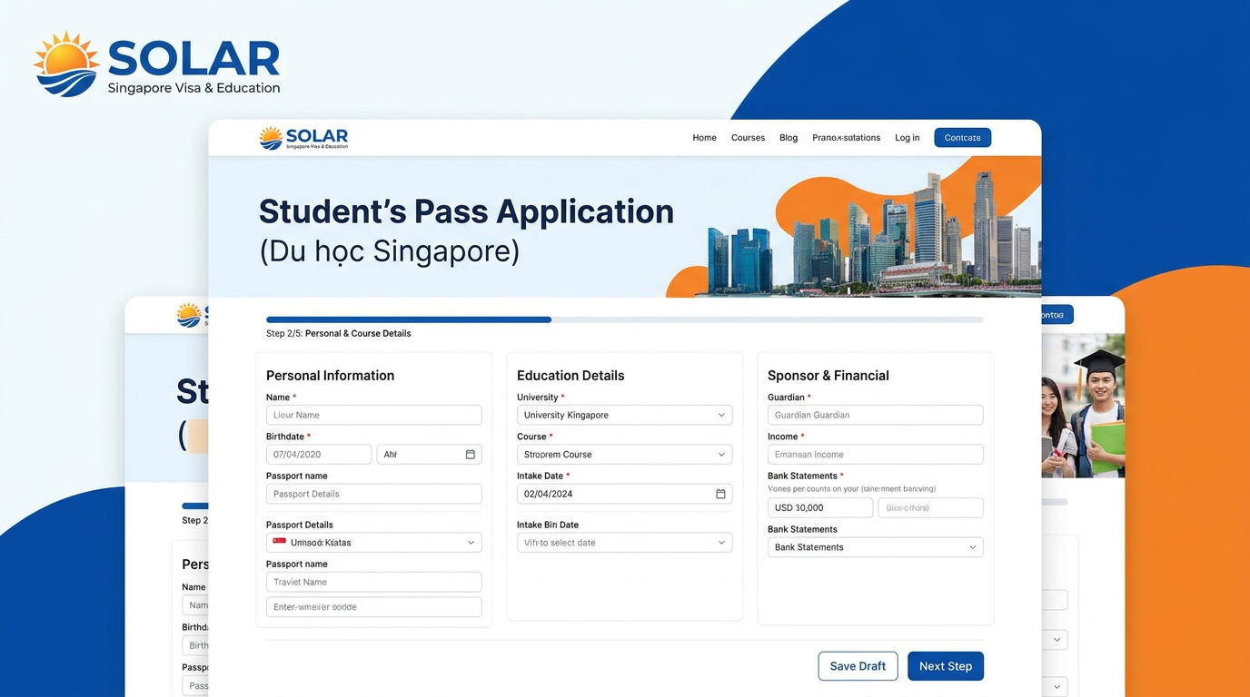 Hệ thống trực tuyến giúp quá trình nộp hồ sơ xin visa du học Singapore trở nên nhanh chóng hơn - Visa du học Singapore: Bí kíp đậu 99% cực an tâm